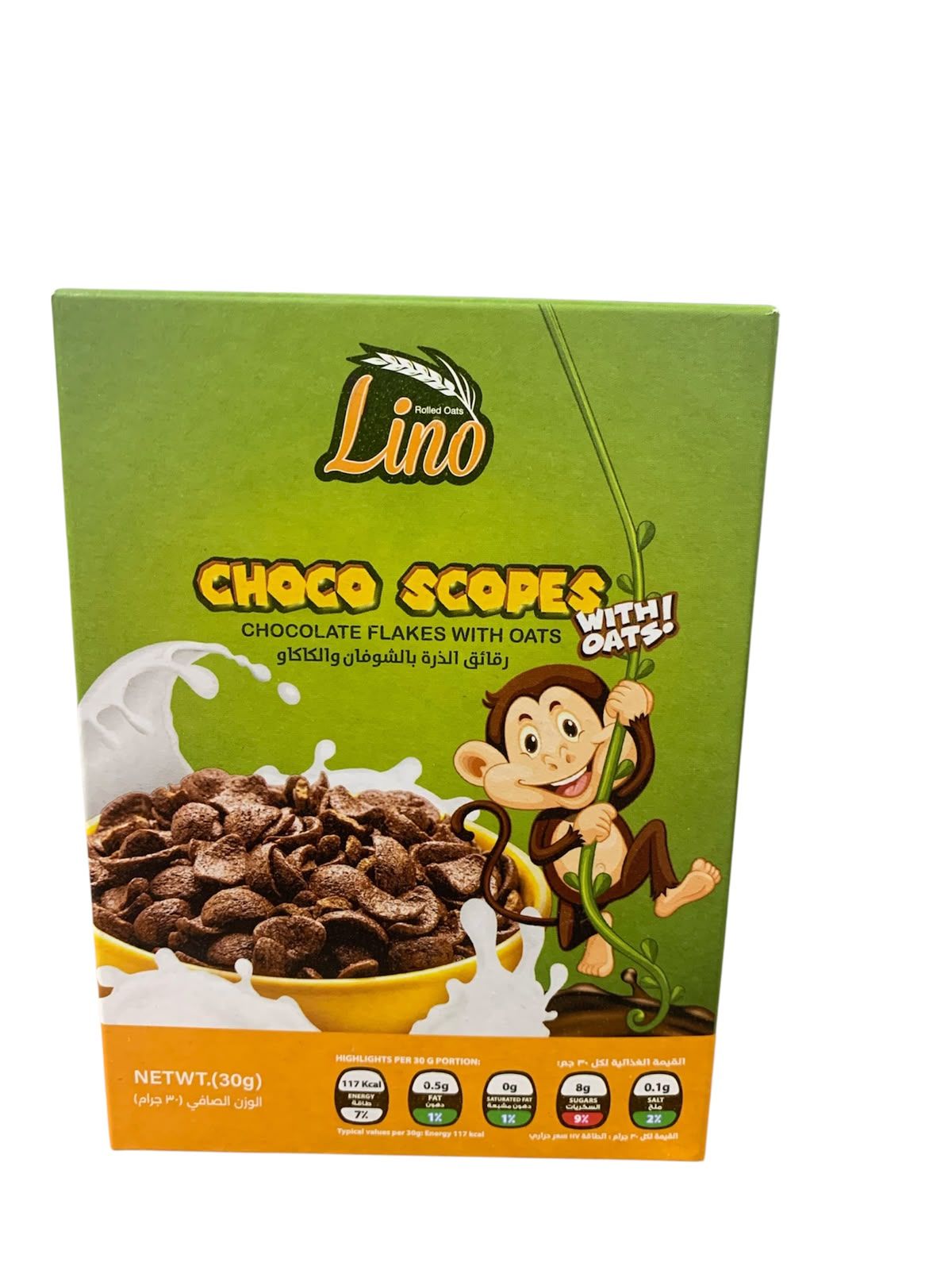 Lino Corn Flakes with Oat and Cocoa Flakes 30 g