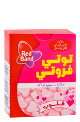 Red Band Tutti Frutti Hearts Fruit Pastilles 18g