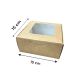 Kraft Paper Cookie Box 15x15 cm