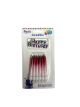 Set of 12 red candles with 'Happy Birthday' text