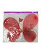 Butterfly Wings with Wand & Hair Clip Red