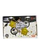 Helium balloon set with 5 latex balloons: globe shaped balloons and round graduation balloons