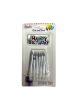 Set of 12 silver candles with Happy Birthday text