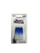Set of 12 blue candles with Happy Birthday written on them