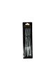 Candles Spiral Silver 6 pieces
