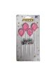 Candles balloon pink