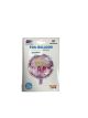 Round helium balloon with Hello Baby print in pink
