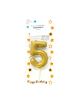 Large Gold Birthday Candle - Number 5