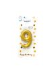 Large Gold Birthday Candle - Number 9