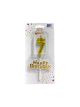 Small Gold Birthday Candle With Crown Number 7