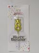 Small Gold Birthday Candle With Crown Number 8