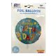 Round helium balloon with Happy Birthday in Disney style letters and star illustrations