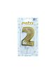 Gold Candle Number With Lole