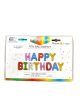 Helium Balloon Happy Birthday Word Multicolor