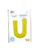 Helium Balloon Letter U Gold Color