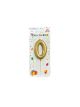 Small gold candle number 0