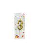 Small gold candle number 3