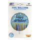 A round helium balloon with a 