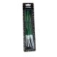 6-piece dark green spiral wax
